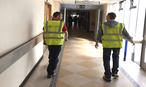 Hospital Cleaning Corridor